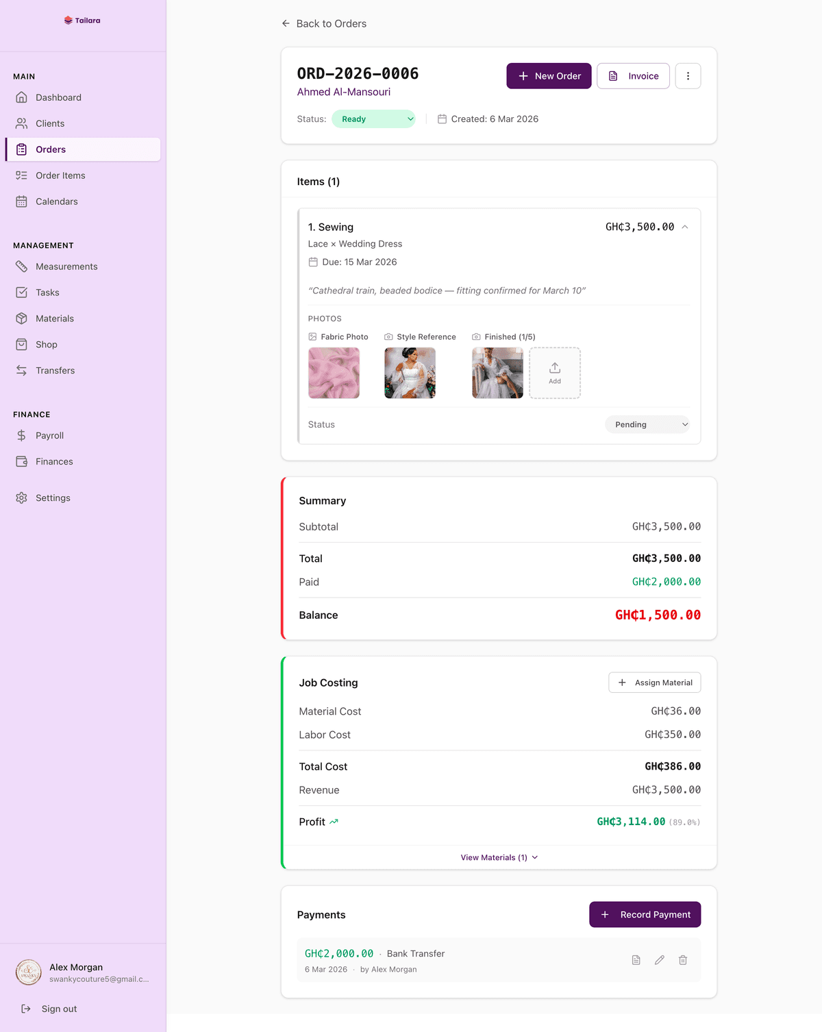 Inside Tailara: How Order Management Works